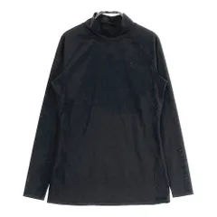 サイズ：M UNDER ARMOUR アンダーアーマー  異素材切替 モックネック 長袖Tシャツ  ブラック系 [240101521604] ゴルフウェア レディース ストスト