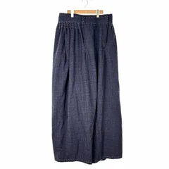 未使用品 メゾンマルジェラ Maison Margiela 22SS 白タグ ワイドパンツ 中綿 ステッチ シンチバック ギャザー Pants 48 S031-MM FEMALE RTW MAIN 48 紺 ネイビー S31KA0458 ■GY33 メンズのサムネイル