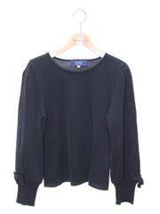 エルメス ニット 34 ブラック タートルネック ラメ ITFBKZUN9SGI