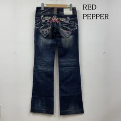 美品✨レッドペッパー フレア ブーツカット ローライズ 刺繍 デニム 濃紺 翼 2025年最新】REDPEPPER ローライズ フレアの人気アイテム - メルカリ