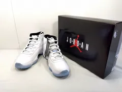s25g-968k【中古】NIKE ナイキ　AIR JORDAN 11 RETRO LOW エアジョーダン 11 レトロ　スニーカー　CT8012-104　27.5cm　ホワイト　レジェンドブルー