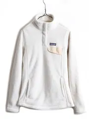 パタゴニア リツール スナップT プルオーバー ジャケット フリース ボア 白