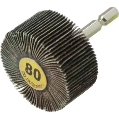 ヤナセ インパクト用 軸付フラップホイール 【6.35mm軸】 φ50×25×6.35 A#80 HUFN505