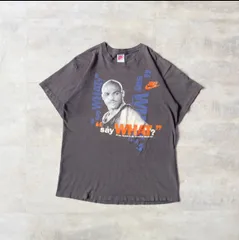90s NIKE NBA Charles Wade Barkley チャールズ・バークレー Tシャツ　空飛ぶ冷蔵庫　チャック　サンフェード　ボロ　ダメージ　銀タグ　USA製