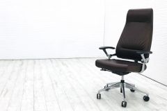 Nienkamper AYA エグゼクティブチェア 中古チェア 役員チェア 革張り 中古オフィスチェア 中古オフィス家具 【A000002261】