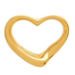 ティファニー Tiffany&Co. オープンハート ペンダントトップ K18YG 1.3g レディース【中古】