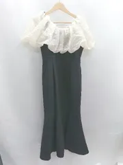 ◇ ⊂◎●未使用● Leja ２WAYオフショルダー マーメイド ロング丈 ワンピース サイズS ブラック系 レディース E  【1501160023179】