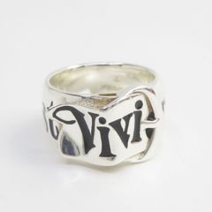 Vivienne Westwood ヴィヴィアンウエストウッド BELT リング 指輪 メンズ Mサイズ SV925 ※中古