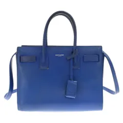 SAINT LAURENT PARIS (サンローランパリ) ベイビーサックドジュール 2WAY レザートートバッグ ショルダーバッグ 398710 ブルーのサムネイル