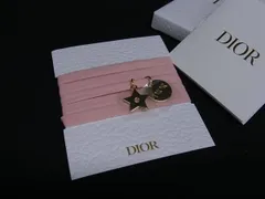 ■新品■未使用■ ChristianDior ディオール キャンバス ロゴ スターチャーム チョーカー ネックレス ピンク系×ゴールド系 DI2104