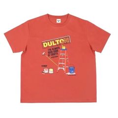 【新品】【ダルトン】夏物売り尽くし　DULTON T-SHIRT DIY LIGHT BLUE 半袖　Tシャツ　赤　レッド　シュウ色　M