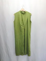◇ ⊇ &g'aime アンジェム 袖なし ロング ワンピース サイズF グリーン レディース E  【1503050040273】