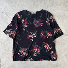 T-shirt / 花柄 Tシャツ #a894
