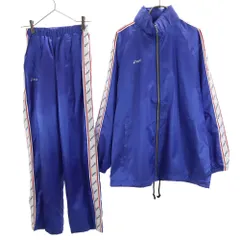 アシックス トレーニングウェア 上下 セットアップ S ブルー asics ウィンドブレーカー メンズ