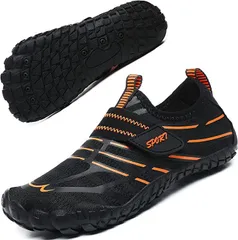 Geecol キッズ用 ウォーターシューズ ビーチサンダル 海 マリンスポーツ( ブラック-002,  20.0 cm)