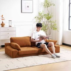 2人掛けソファベッド フロアソファ コンパクト 幅約167cm ローソファ こたつ用 ソファー 1人暮らし マルチに使える クッション付き 座椅子 1人掛け ふわふわ ダイニング空間