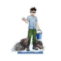 【中古】アクリルスタンド・アクリルパネル クロム 描き下ろし 飼育係ver. BIGアクリルスタンド 「Dr.STONE×東武動物公園」