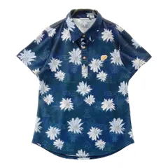 サイズ：M FILA GOLF フィラゴルフ  半袖ポロシャツ 総柄 ネイビー系 [240101457678] ゴルフウェア レディース ストスト