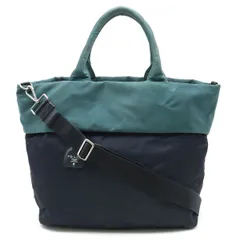 Prada プラダ エコバッグ リバーシブル 極美品✨プラダ リバーシブル エコバッグ ナイロン 黒 総柄 三角