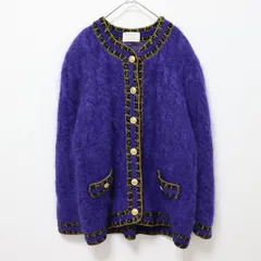 ゲスト ジョコンダ GUEST JOCONDE 【大きいサイズ】【アンサンブル対応】モチーフニットカーディガン （ブルー） ゲスト ジョコンダ GUEST JOCONDE 【大きいサイズ