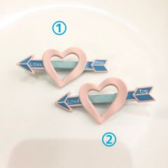ハート キューピッド ヘアクリップ