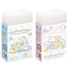 【新品】消しゴム 全2種セット ぺんぎんラグーンテーマ まとまるくん 「すみっコぐらし」
