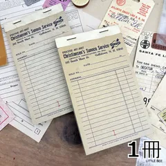 028・R-1755　1960年代　アメリカ　古い伝票　伝票　1冊　古い物　ジャンクジャーナル　海外紙もの　メモ　おすそ分け　コラージュ　海外ヴィンテージ　雑記帳　ハンドメイド日記　ラッピング　海外ラベル