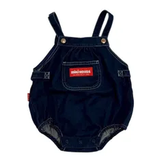 mikihouse ミキハウス デニムオーバーオール 青系 ブルー系 ダルマオール キッズ サイズ記載なし80cm相当