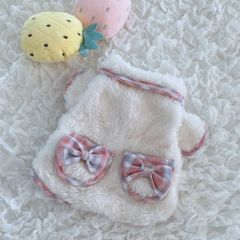 新作❁﻿りぼんボアトップス XSサイズ 犬服