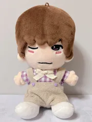 ボタン付きサロペット 紫 2点セット ちびぬい 服 ぬい服