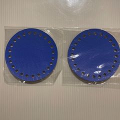【編み物作品用底板】2枚セット 9cm24目ペットボトルホルダー用 nozomiさん製作 ロシアヤーン かぎ針編み ハンドメイド バッグ 糸 tシャツヤーン ズパゲッティ