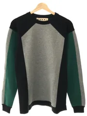 MARNI マルニ 異素材切替クルーネックニットセーター ブラック サイズ：46のサムネイル