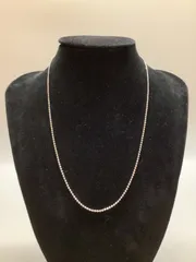 N107 ボールチェーン デザイン ネックレス シルバー 44cm
