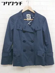 ◇ ◎ MK MICHEL KLEIN エムケーミッシェルクラン 長袖 コート サイズ38 ダークブルー レディース  【1109280001284】