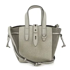 新品 フルラ FURLA ハンドバッグ ネット ミニ トートバッグ グレー