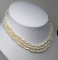 淡水真珠 ロングネックレス  120cm バロック アレルギー症対応