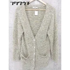 ◇ NATURAL BEAUTY BASIC 長袖 カーディガン サイズM グレー系 ベージュ系 レディース 【中古】 【1101200005884】