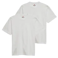 【2枚セット】[Hanes] ビーフィー Tシャツ 半袖 丸首 2枚組 綿100% 丸胴仕様 タグレス仕様 2P H5180-2 メンズ