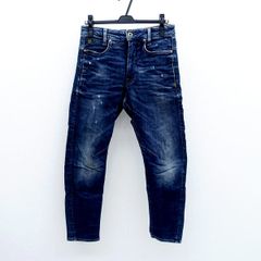 G-Star Raw / ジースターロゥ ◆デニムパンツ/3D D-STAQ/ダメージ加工/インディゴ/W27 D05385-8968-A967 【メンズ/MEN/男性/ボーイズ/紳士】 メンズファッション【中古】 