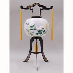 盆提灯　回転灯　11号　菊蒔絵　新品・未使用品