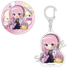 【中古】グッズセット 巡音ルカ 缶バッジ＆アクリルキーホルダーセット エンジョイ!大阪2024 「初音ミク POP UP SHOP ～エンジョイ大阪!2024～」