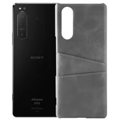 Xperia 5 II ケース SO-52A SOG02 エクスペリア5 マーク2  カード収納 レザー スマート ケース 【Color】 グレー