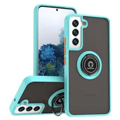 Galaxy S22 ケース SC-51C SCG13 ギャラクシーs22 落下防止 リング 耐衝撃 ハイブリット ケース 【Color】 スカイブルーのサムネイル