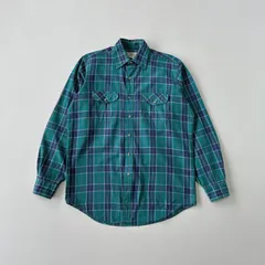 80s USA製　LL Bean エルエルビーン　フランネルシャツ　チェック T1759 D7