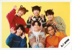 【中古】生写真(ジャニーズ) Aぇ! group/集合(6人)/横型・上半身/Greeting Photo ～New Year 2022～/公式生写真