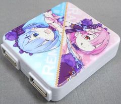 [중고] 가전 공급 램&렘 USB 어댑터 뚜껑의 2포트 [Re:제로부터 시작하는 이세계 생활 Re:제로부터 시작하는 램과 렘의 생일 생활 2021 in 시부야 마루이]