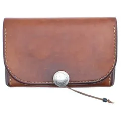 ゴローズ　2つ折り財布　ほぼ未使用 goro's ゴローズ 新型二つ折り財布 焦茶 レザーコンパクト