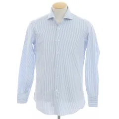 未使用　マリアサンタンジェロ　ワイドカラーシャツ　38-15 Maria Santangelo（マリア サンタンジェロ）リネンソリッドセミワイド