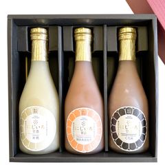 【贈答用】にじいろ甘酒 3本入 ノンアルコール 砂糖不使用 化粧箱入 ギフト