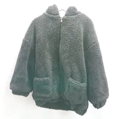 ◇ ⊇ GRL グレイル 無地 長袖 フーディージャケット サイズF ブラック系 レディース E  【1503060043288】